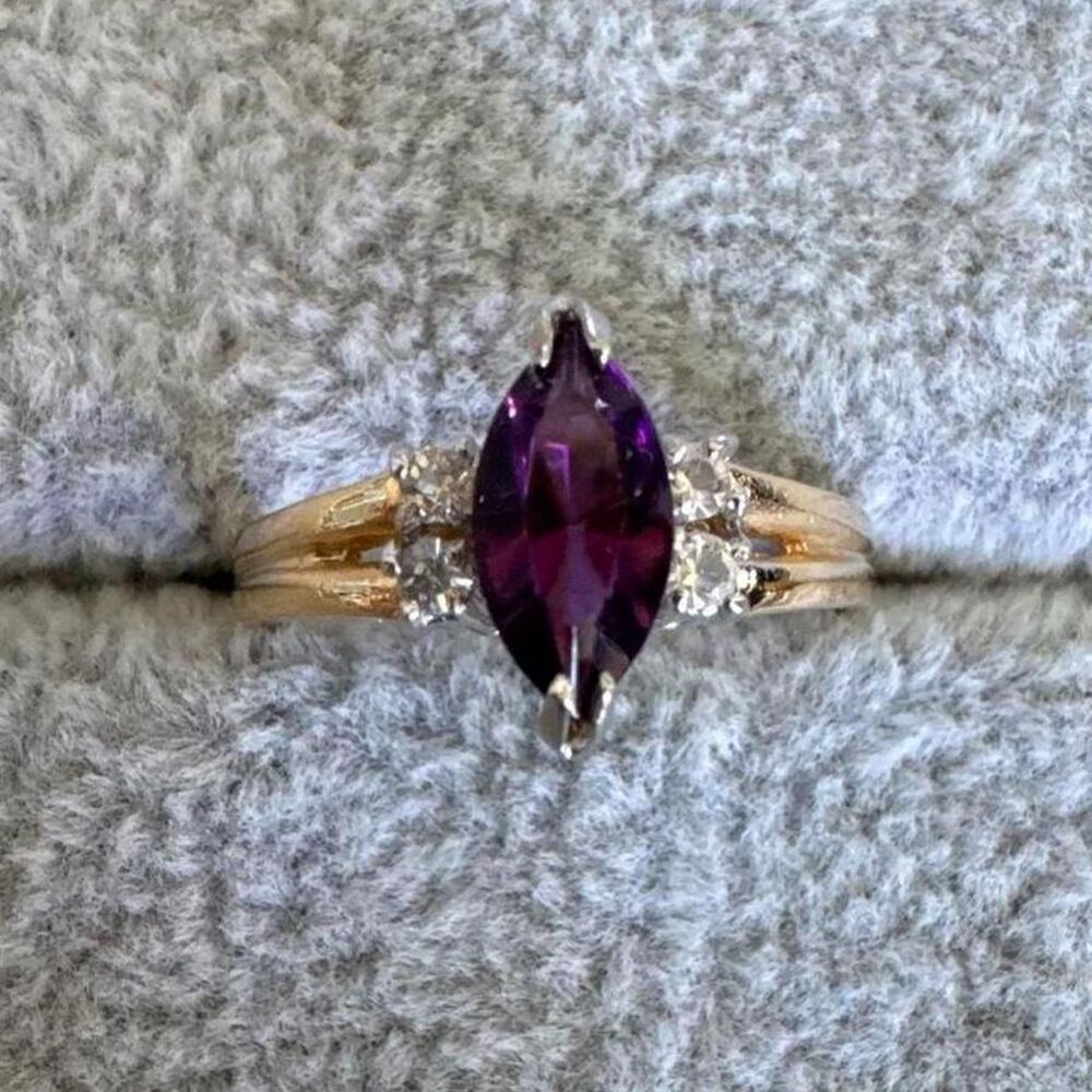 Marquise Women's Purple and Silver Jewellery